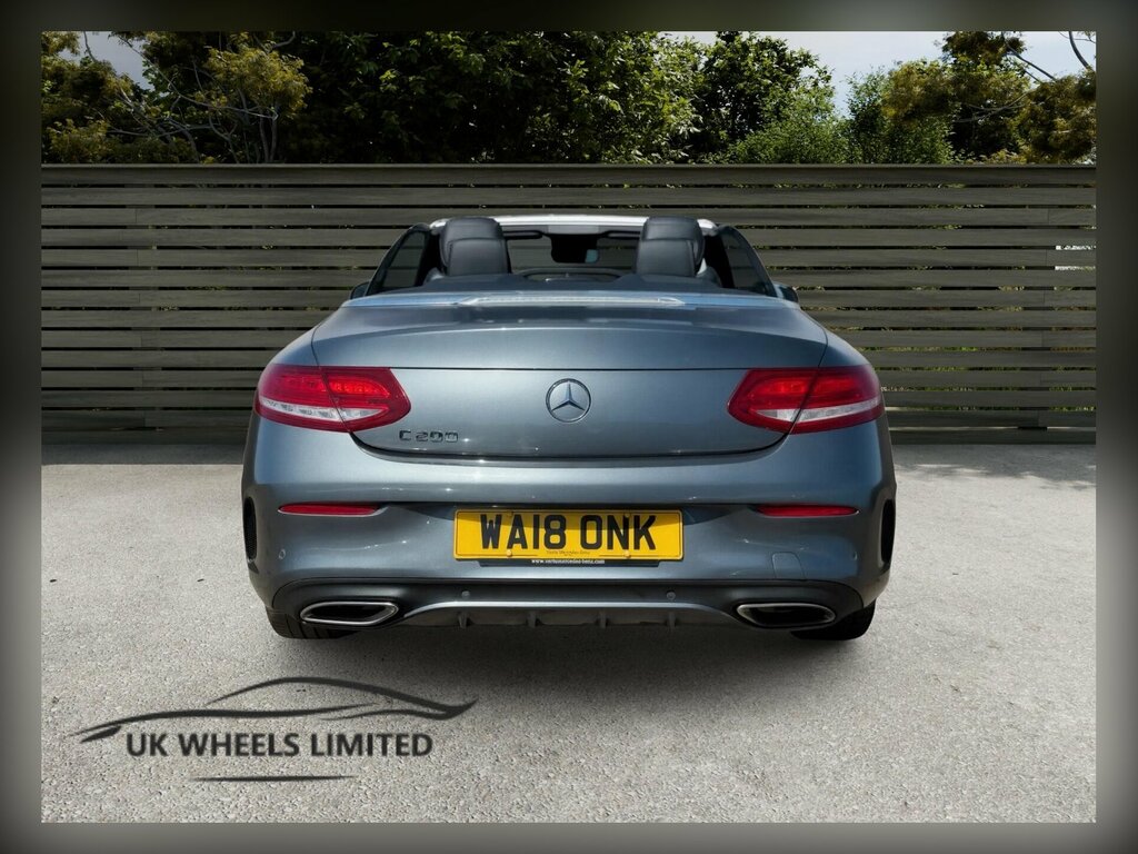 Mercedes-Benz C Class 2.0 C200 Amg Line Cabriolet G-tronic Euro 6 Ss WA18ONK Grey #3