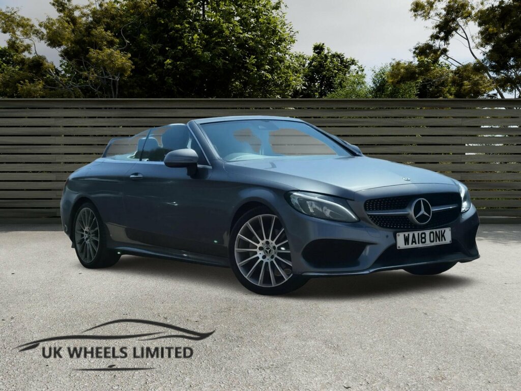 Mercedes-Benz C Class 2.0 C200 Amg Line Cabriolet G-tronic Euro 6 Ss Grey