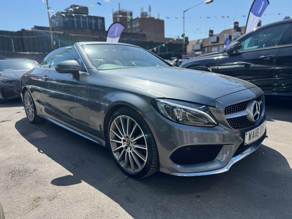 Mercedes-Benz C Class 2.0 C200 Amg Line Cabriolet G-tronic Euro 6 Ss WA18ONK Grey #4