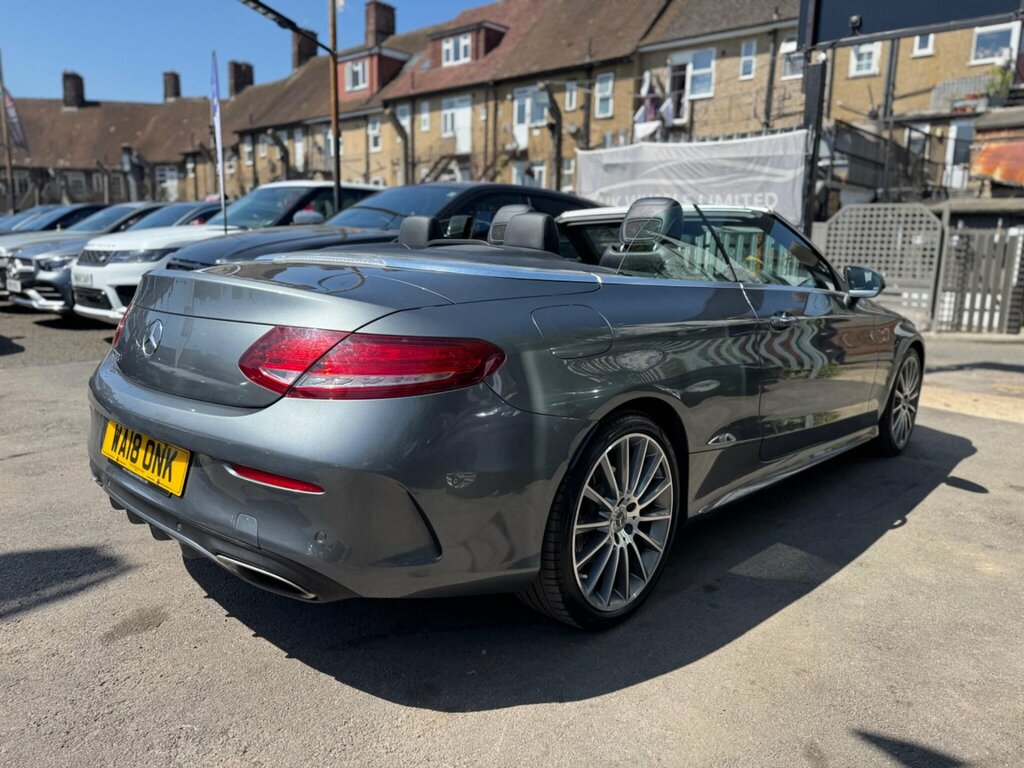 Mercedes-Benz C Class 2.0 C200 Amg Line Cabriolet G-tronic Euro 6 Ss WA18ONK Grey #6
