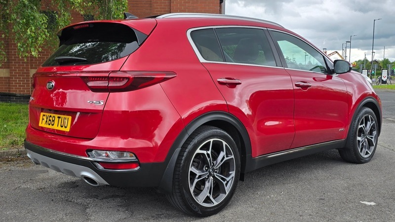 Kia Sportage 2.0 Crdi Ecodynamics Gt-line FX68TUU Red #3