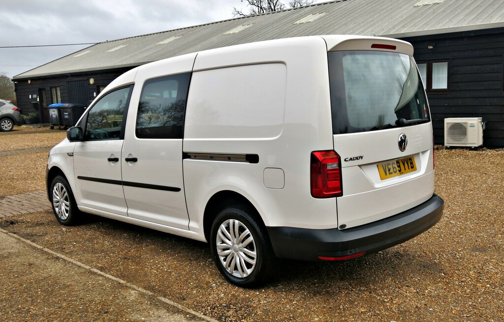 Volkswagen Caddy Maxi Combi Van Kombi Tailgate Aircon 5 Seat No Vat Twin White #6