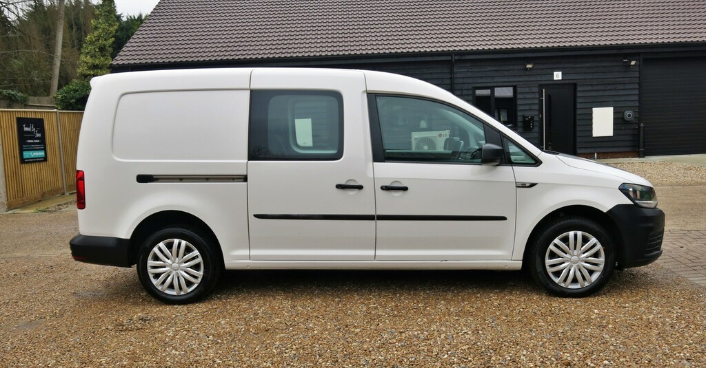 Volkswagen Caddy Maxi Combi Van Kombi Tailgate Aircon 5 Seat No Vat Twin White #2