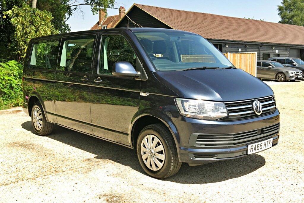 Volkswagen Transporter Shuttle Minibus T6 150Hp Se 9 Seat Lwb No Vat Euro 6 2015 Blue #2