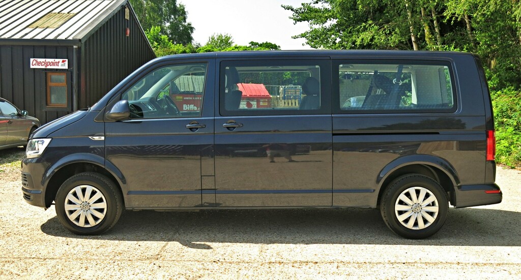 Volkswagen Transporter Shuttle Minibus T6 150Hp Se 9 Seat Lwb No Vat Euro 6 2015 Blue #4