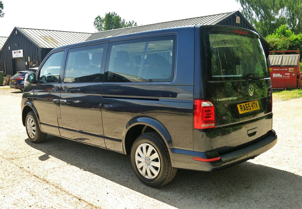 Volkswagen Transporter Shuttle Minibus T6 150Hp Se 9 Seat Lwb No Vat Euro 6 2015 Blue #5