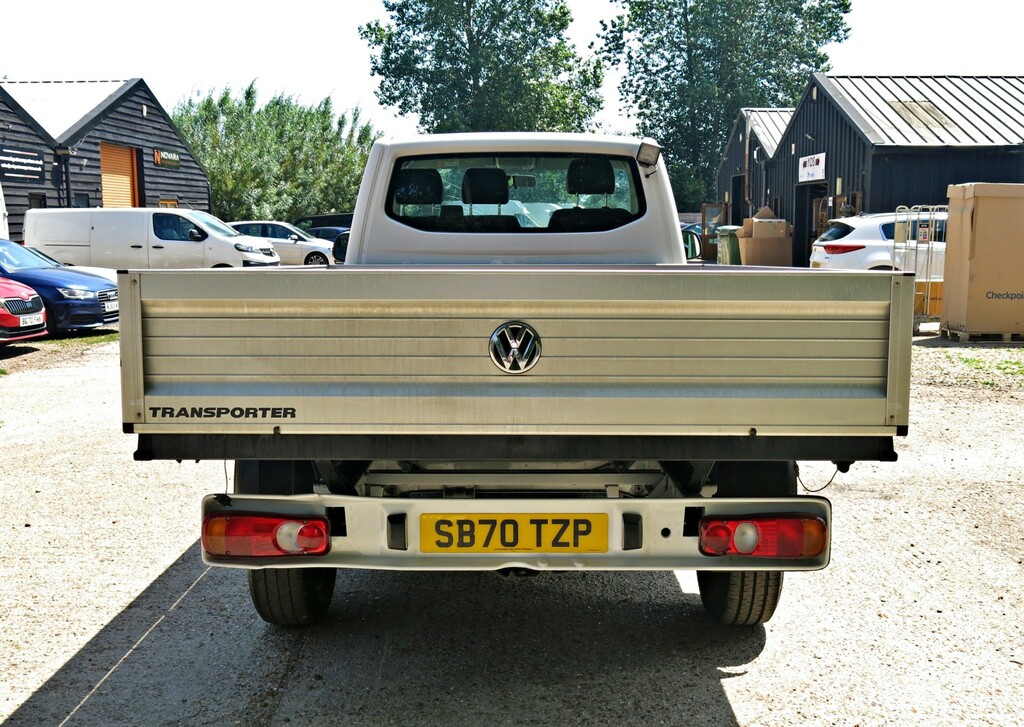 Volkswagen Transporter Dropside Tipper T6.1 110Hp Lwb Pickup Euro 6 20 SB70TZP White #6
