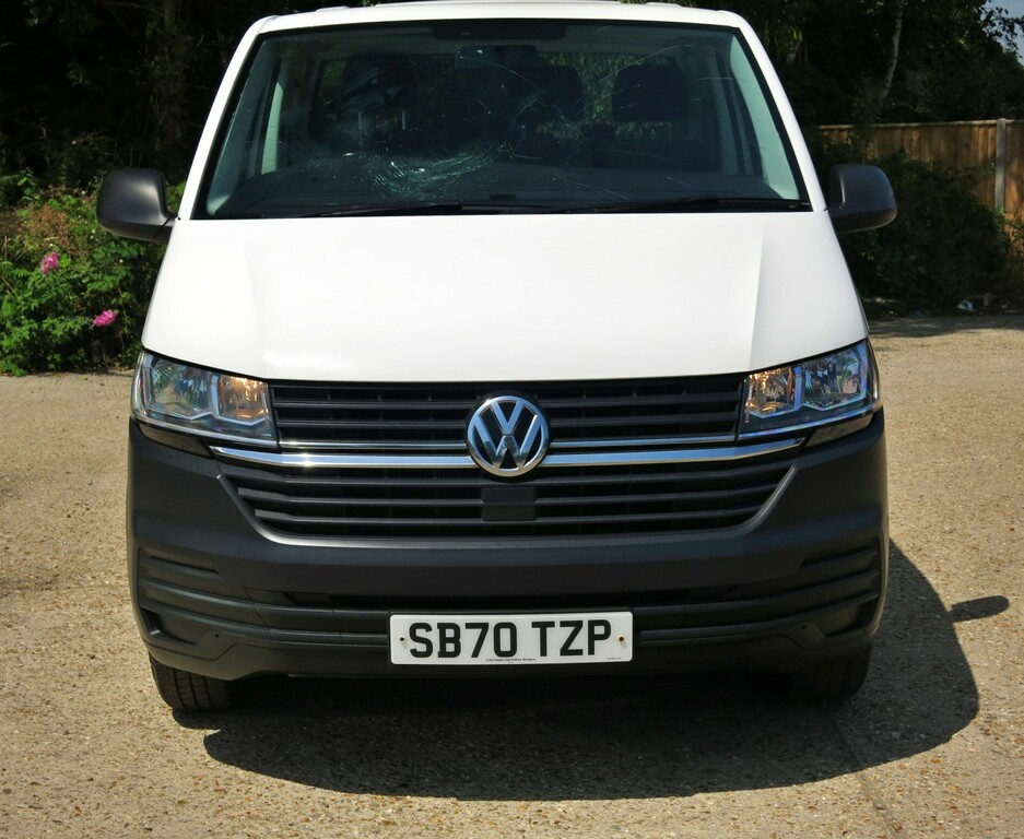 Volkswagen Transporter Dropside Tipper T6.1 110Hp Lwb Pickup Euro 6 20 SB70TZP White #3