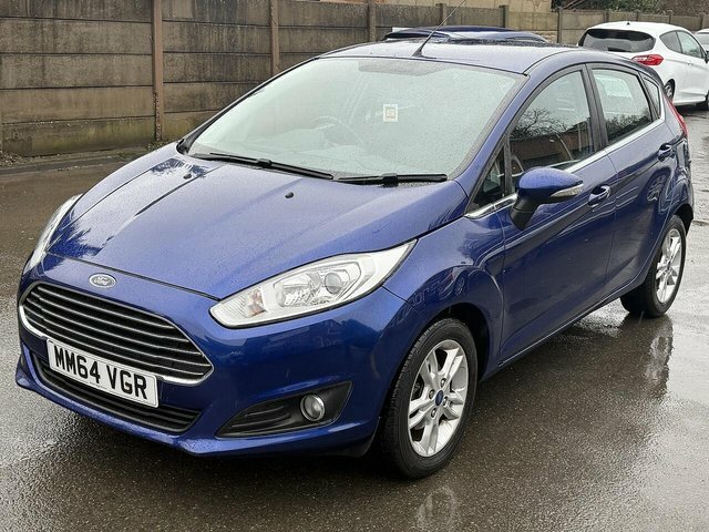 Ford Fiesta 1.0T Ecoboost Zetec Hatchback Powershif MM64VGR Blue #6