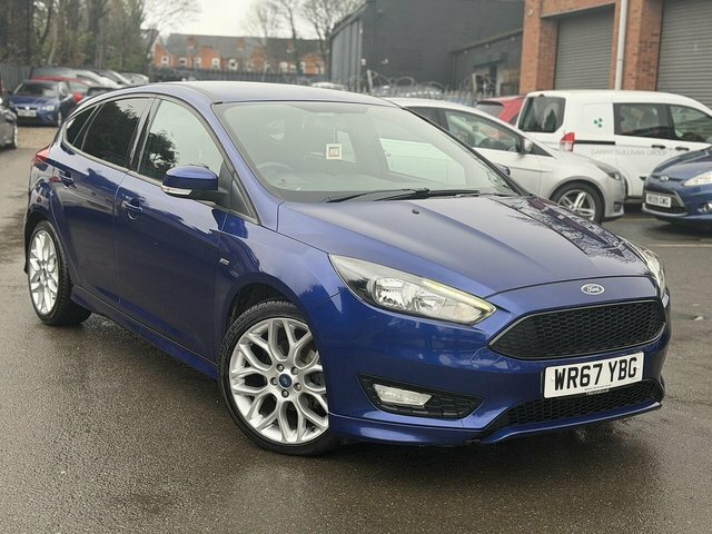 Ford Focus 1.0T Ecoboost St-line Hatchback Eu WR67YBG Blue #3