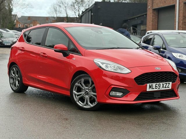 Ford Fiesta 1.0T Ecoboost Gpf St-line X Hatchback A ML69XZZ Red