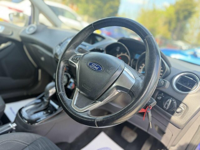 Ford Fiesta 1.0T Ecoboost Zetec Hatchback Powershif YC64WTG Blue #2