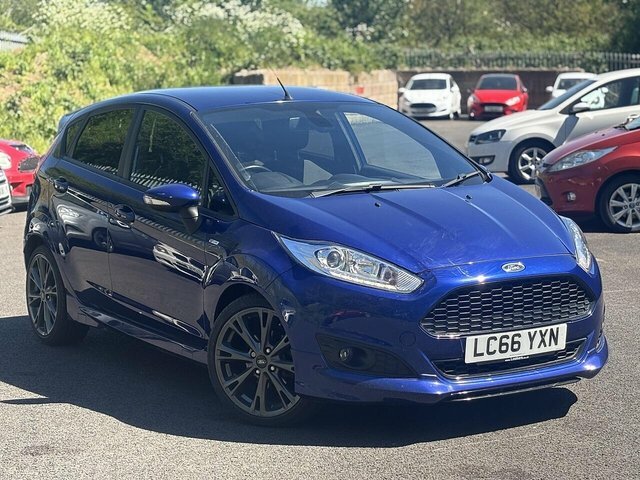 Ford Fiesta 1.0T Ecoboost St-line Hatchback LC66YXN Blue