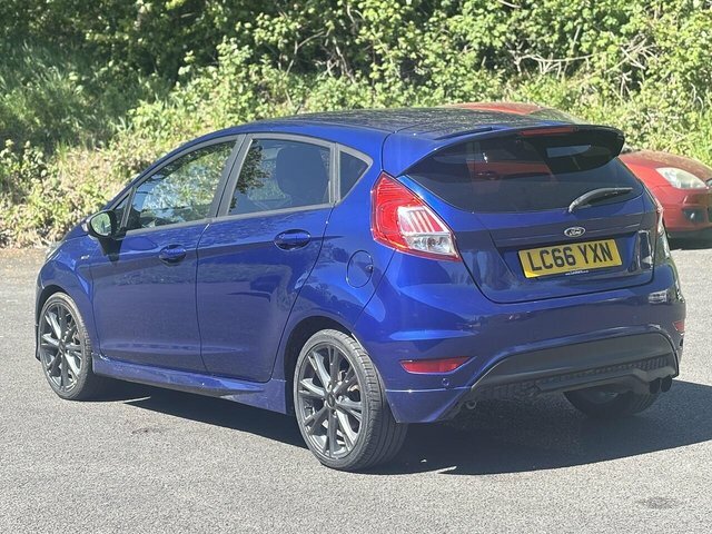 Ford Fiesta 1.0T Ecoboost St-line Hatchback LC66YXN Blue #4