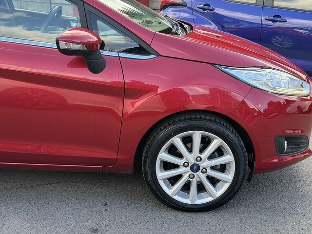 Ford Fiesta 1.0T Ecoboost Titanium Hatchback Powers FD66RVZ Red #4