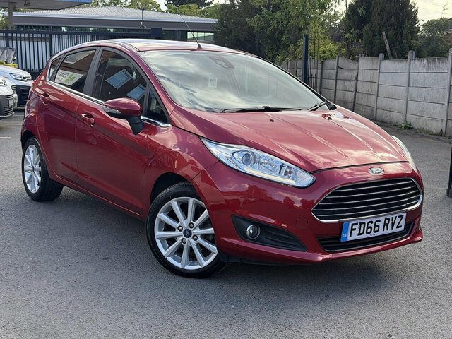 Ford Fiesta 1.0T Ecoboost Titanium Hatchback Powers FD66RVZ Red