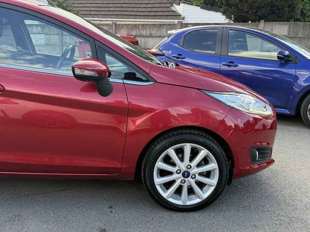 Ford Fiesta 1.0T Ecoboost Titanium Hatchback Powers FD66RVZ Red #5
