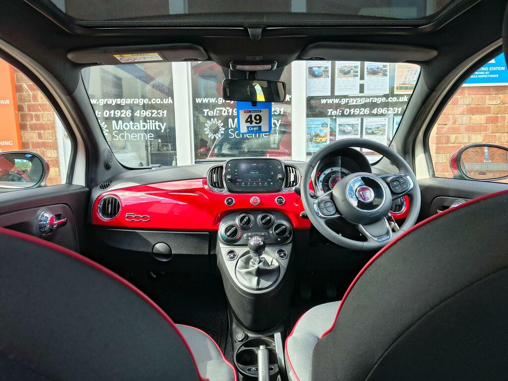 Fiat 500 1.0 Mhev Red Euro 6 Ss White #3