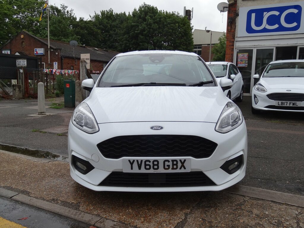 Ford Fiesta 1.0T Ecoboost Gpf St-line Hatchback Man YV68GBX White #4