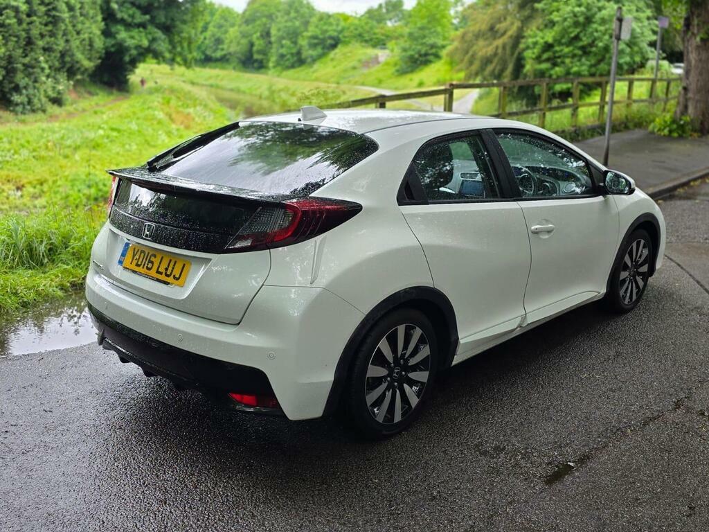Honda Civic 1.8 I-vtec Se Plus Euro 6 S S White #5