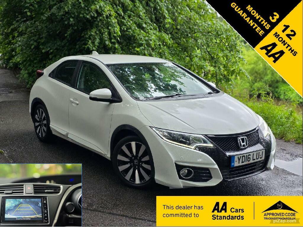Honda Civic 1.8 I-vtec Se Plus Euro 6 S S White