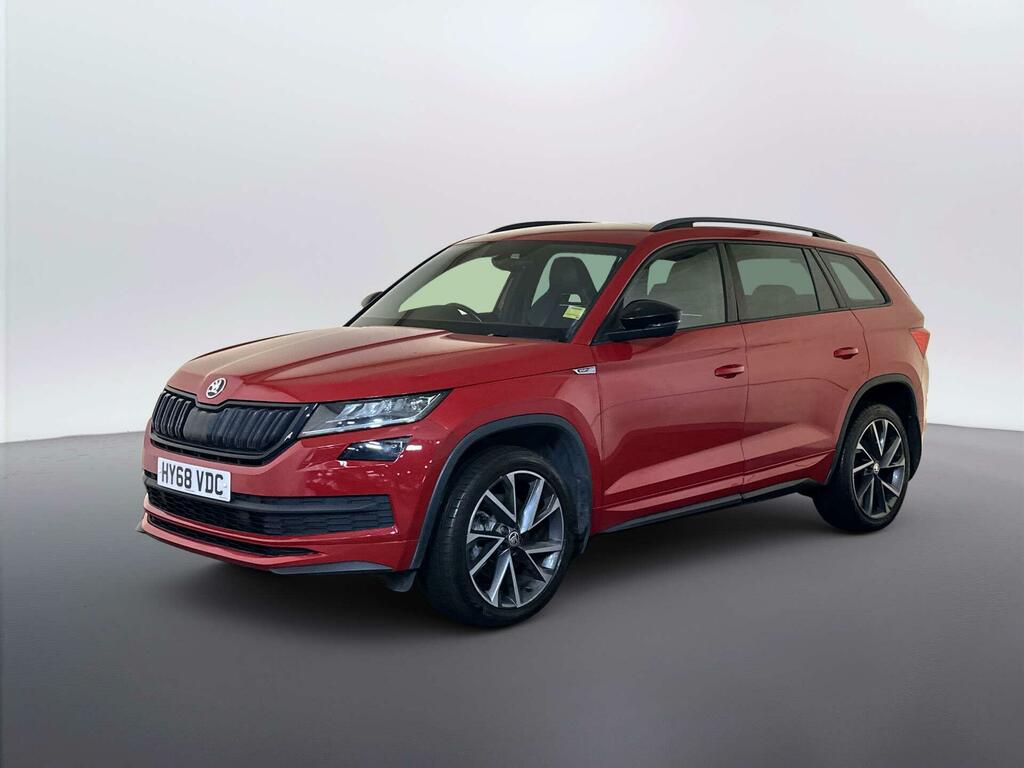 Skoda Kodiaq 2.0 Tdi Sportline Dsg 4Wd Euro 6 Ss 7 Seat HY68VDC Red #4