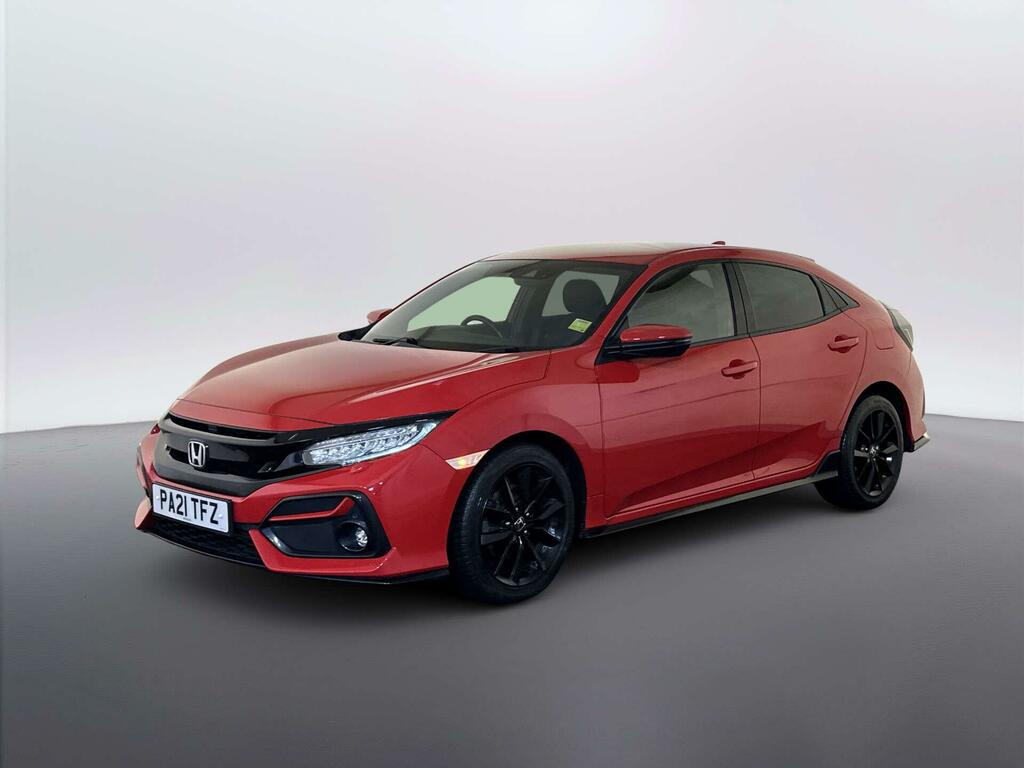 Honda Civic 1.5 Vtec Turbo Sport Hatchback Cvt Euro Red #4