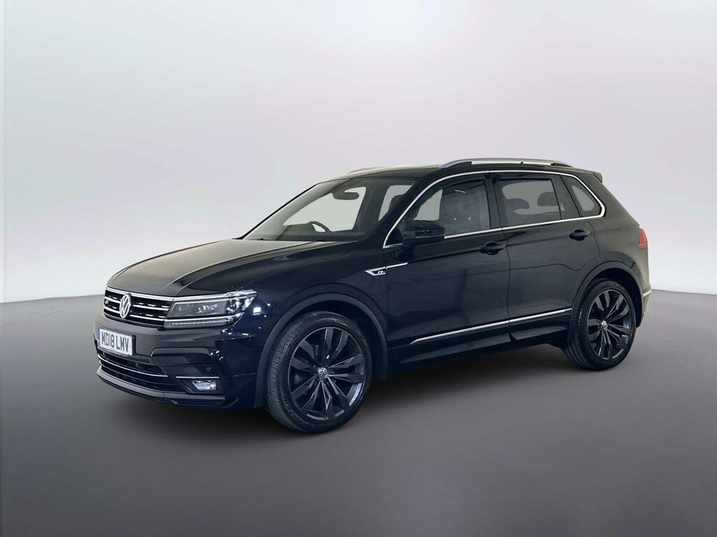 Volkswagen Tiguan 2.0 Tdi R-line Suv Euro 6 Ss MD18LMV Black #4