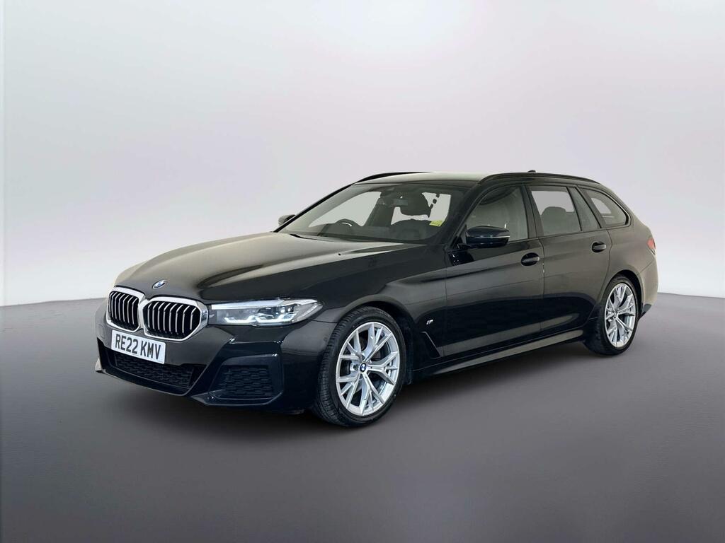 BMW 5 Series 2.0 520D Mht M Sport Touring Hybrid Ste RE22KMV Black #4