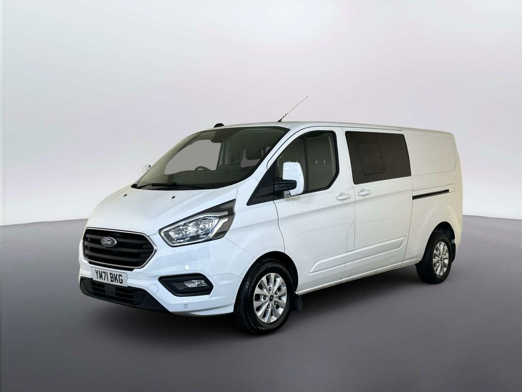 Ford Transit Custom 2.0 320 Ecoblue Limited Crew Van Double Cab Di YM71BKG White #4