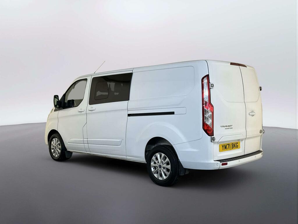 Ford Transit Custom 2.0 320 Ecoblue Limited Crew Van Double Cab Di YM71BKG White #6