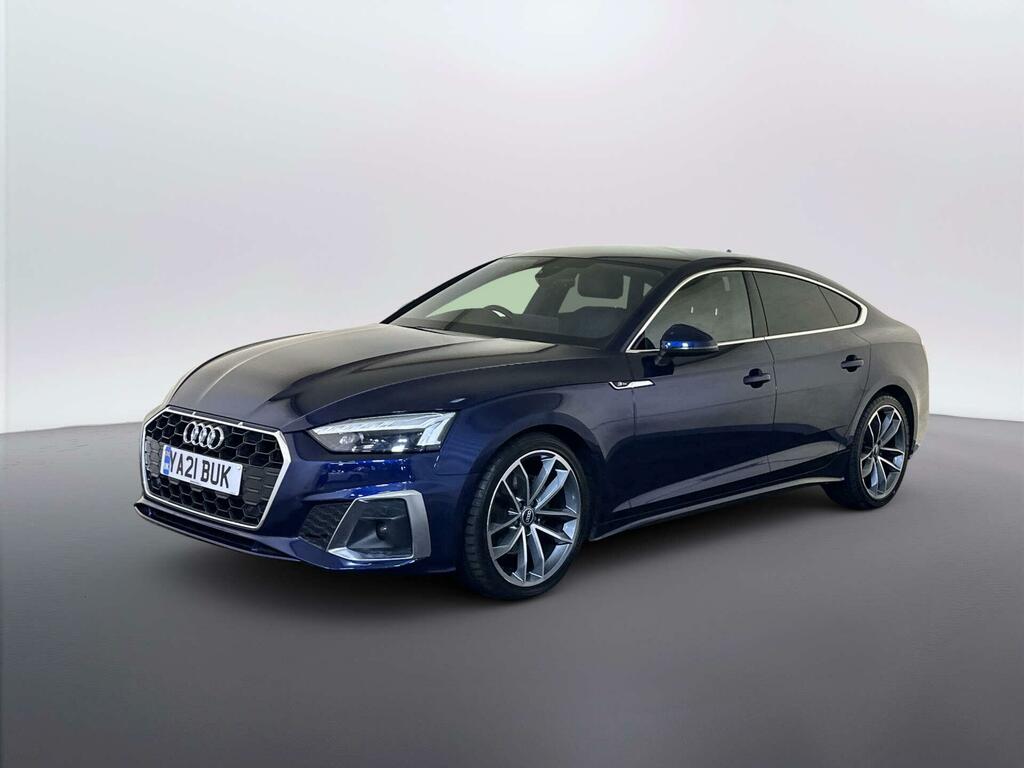Audi A5 2.0 Tdi 35 S Line Sportback S Tronic Eu YA21BUK Blue #4