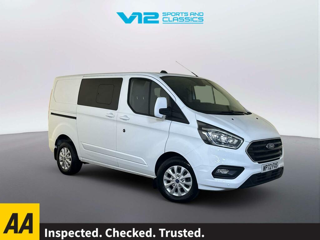 Ford Transit Custom 2.0 320 Ecoblue Limited Crew Van Double Cab Di White