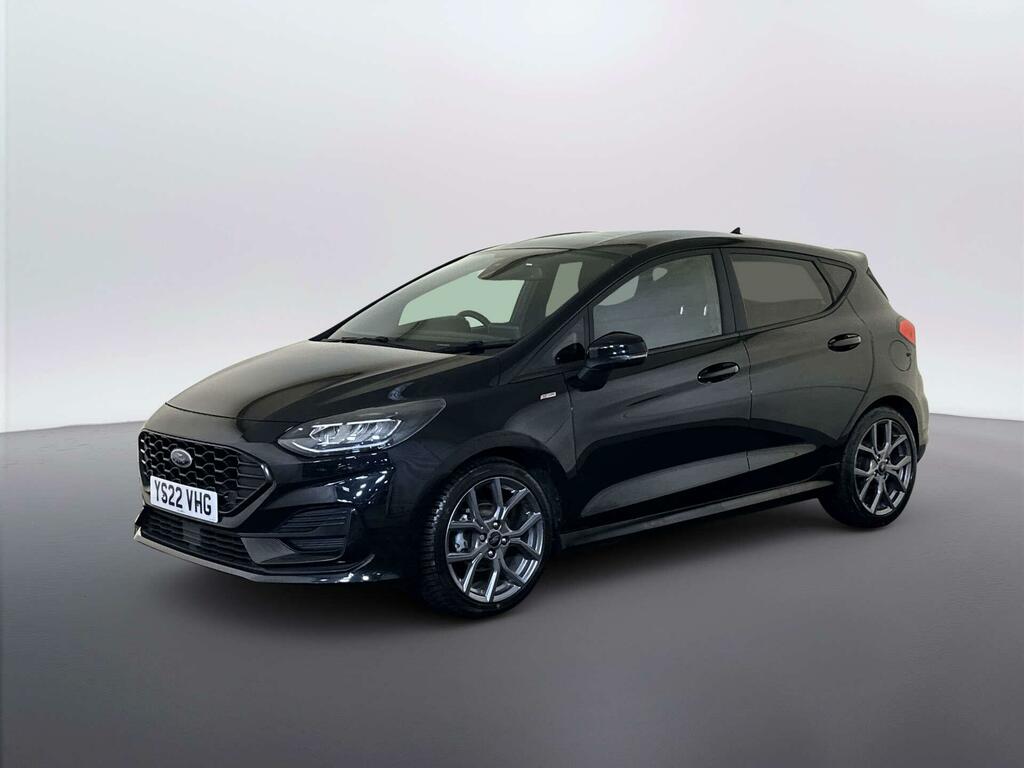Ford Fiesta 1.0T Ecoboost St-line Hatchback YS22VHG Black #4