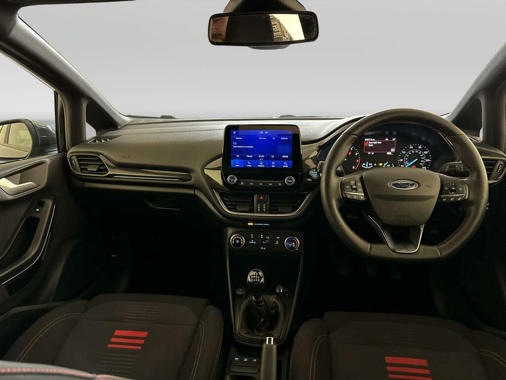 Ford Fiesta 1.0T Ecoboost St-line Hatchback YS22VHG Black #2