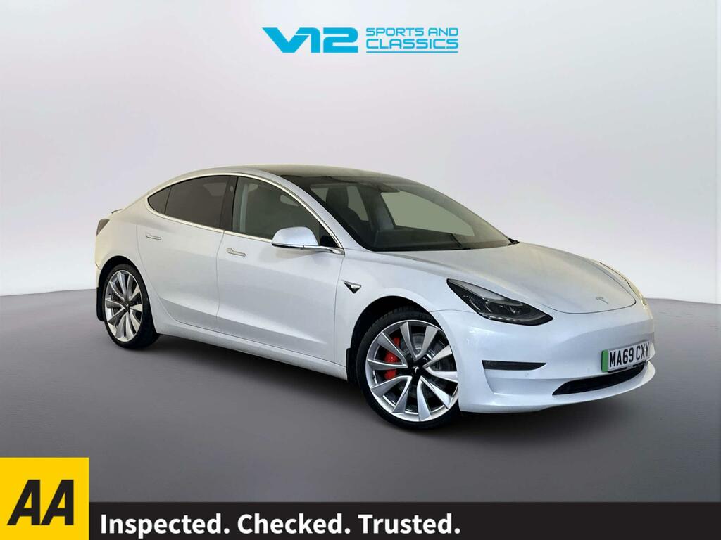 Tesla Model 3 Dual Motor Performance Saloon White
