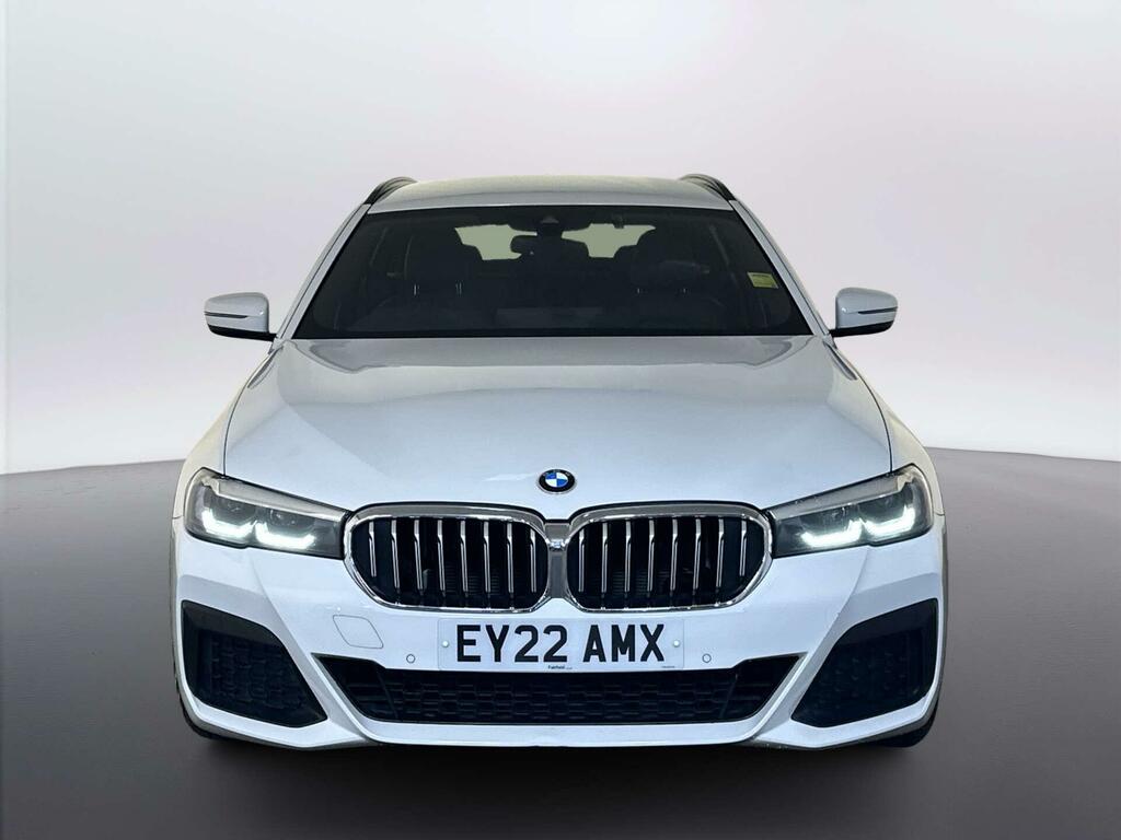 BMW 5 Series 2.0 520D Mht M Sport Touring Hybrid Ste EY22AMX White #3