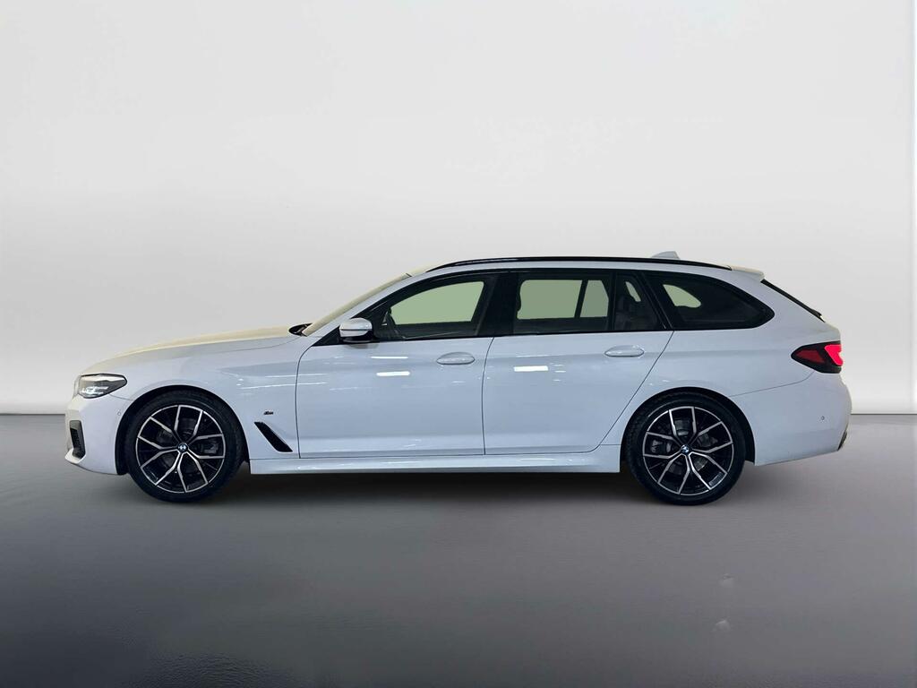 BMW 5 Series 2.0 520D Mht M Sport Touring Hybrid Ste EY22AMX White #5