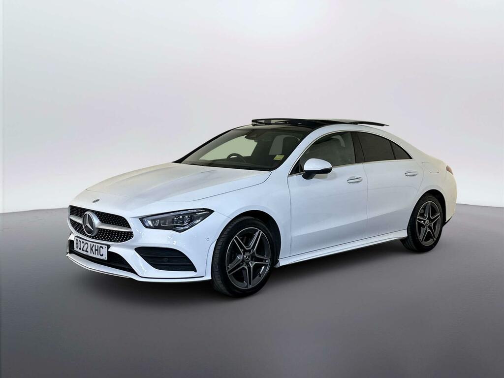 Mercedes-Benz CLA Class 1.3 Cla250e 15.6Kwh Amg Line Premium Plus Coupe White #4