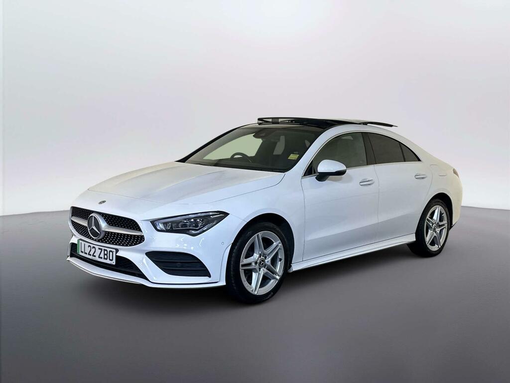 Mercedes-Benz CLA Class 1.3 Cla250e 15.6Kwh Amg Line Premium Plus Coupe White #4