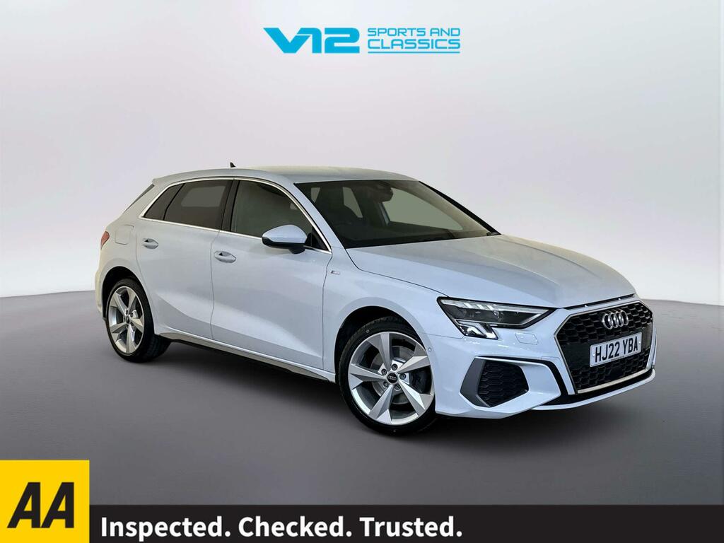 Audi A3 1.4 Tfsie 40 S Line Sportback Plug-in H White