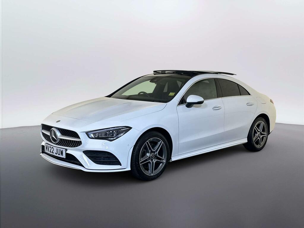 Mercedes-Benz CLA Class 1.3 Cla250e 15.6Kwh Amg Line Premium Plus Coupe White #4