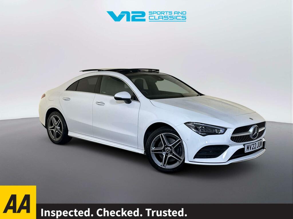 Mercedes-Benz CLA Class 1.3 Cla250e 15.6Kwh Amg Line Premium Plus Coupe White