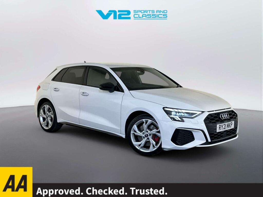 Audi A3 1.4 Tfsie 45 S Line Competition Sportback Petr White
