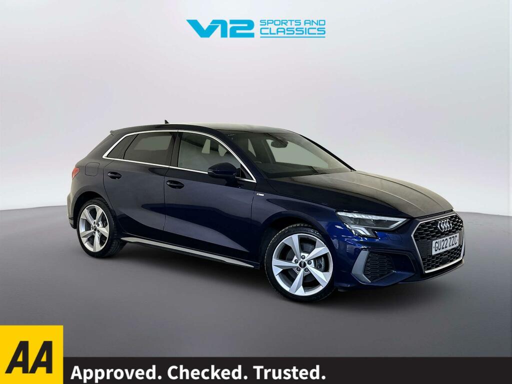 Audi A3 1.4 Tfsie 40 S Line Sportback Plug-in H Blue