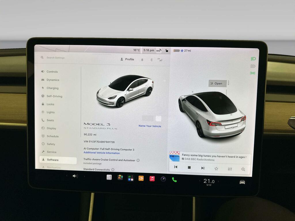 Tesla Model 3 Standard Range Plus 241 Bhp #23