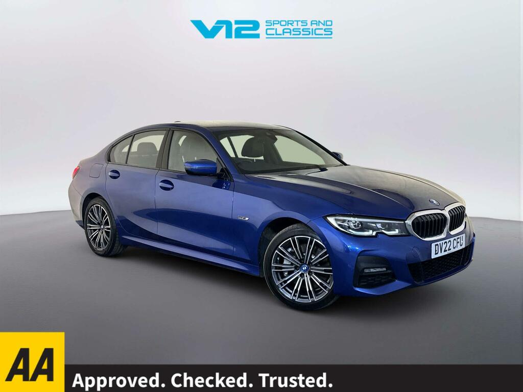 BMW 3 Series 2.0 330E 12Kwh M Sport Saloon Plug-in H DV22CFU Blue