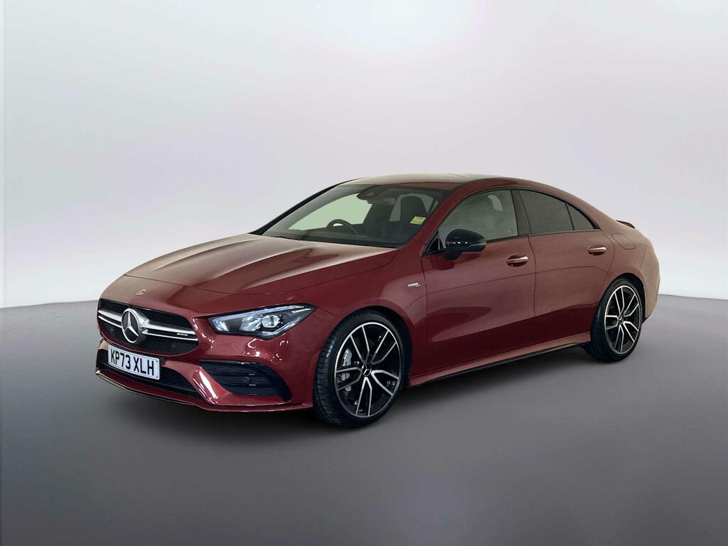 Mercedes-Benz CLA Class 2.0 Cla35h Mhev Amg Premium Coupe Hyb Red #4