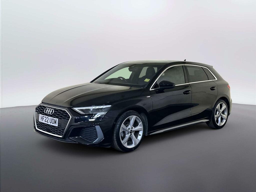 Audi A3 1.5 Tfsi 35 S Line Sportback Eur HF22UOM Black #4