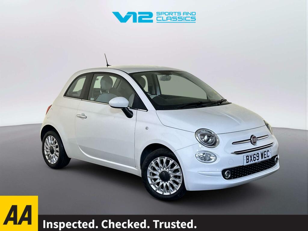 Fiat 500 1.2 Lounge Hatchback Dualogic Euro 6 S White